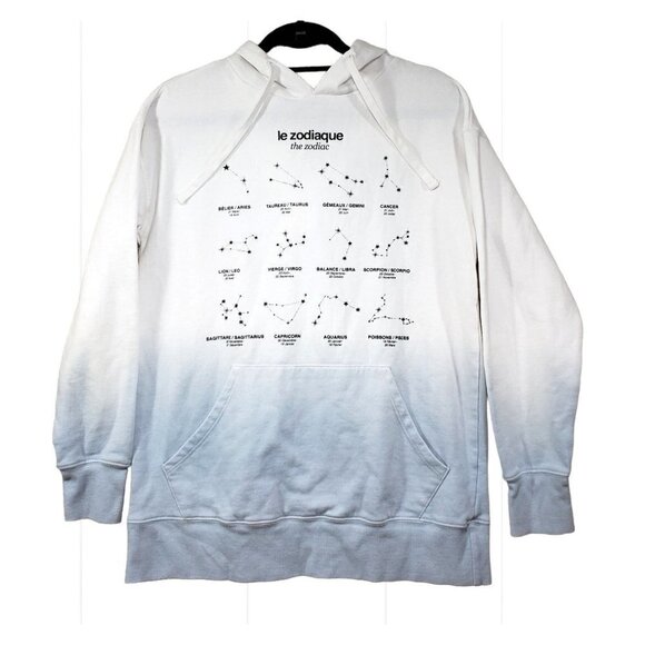 Mighty Fine Tops - Mighty Fine Hoodie Sz S Constellation Zodiac Sign le Zodiaque Crime Thriller NEW